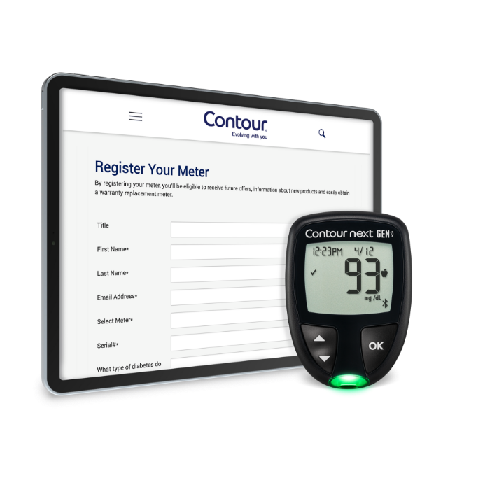 Register your CONTOUR NEXT GEN meter